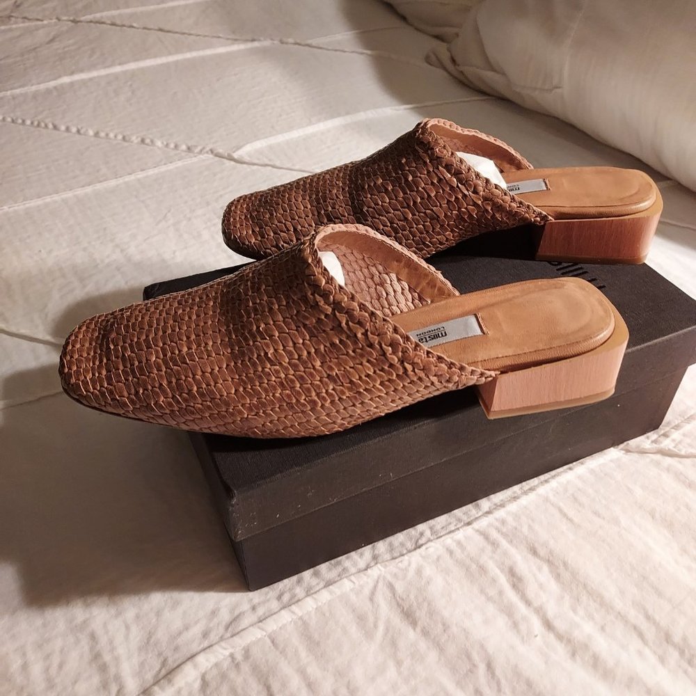 NIB Miista Juana mules, beige, 40/9.5 - Picture 5 of 8